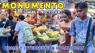 MONUMENTO The Busiest Major Intersection in CALOOCAN CITY | Rush Hour Walking Tour