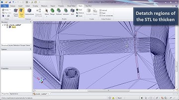 Adding Ribs and Rounds to STL Files in ANSYS SpaceClaim