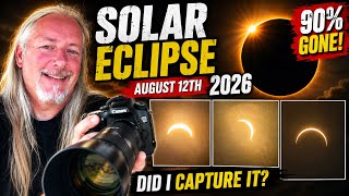 90%+ SOLAR ECLIPSE Over the UK! 🌒 Did I Capture It?