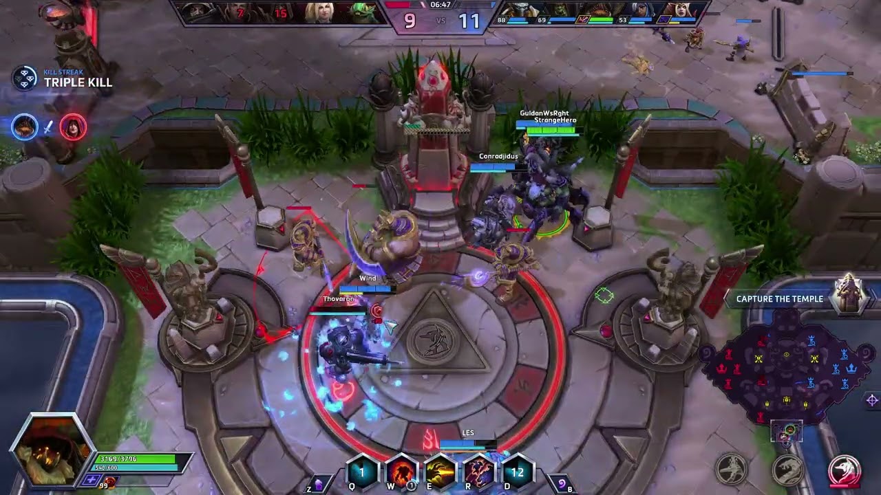 Heroes of the Storm - Quick Match - Sky Temple - Azmodan
