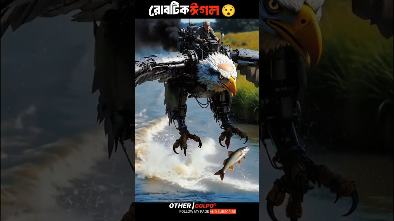 Robotic Eagle 😱 আকাশে উড়ে মাছ ধরলো! | Future Flying Machine | AI Video