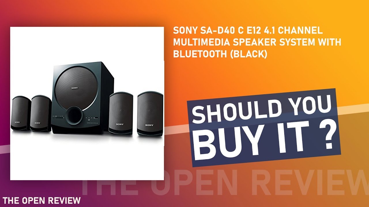 sony 4.1 ch multimedia spkr d40