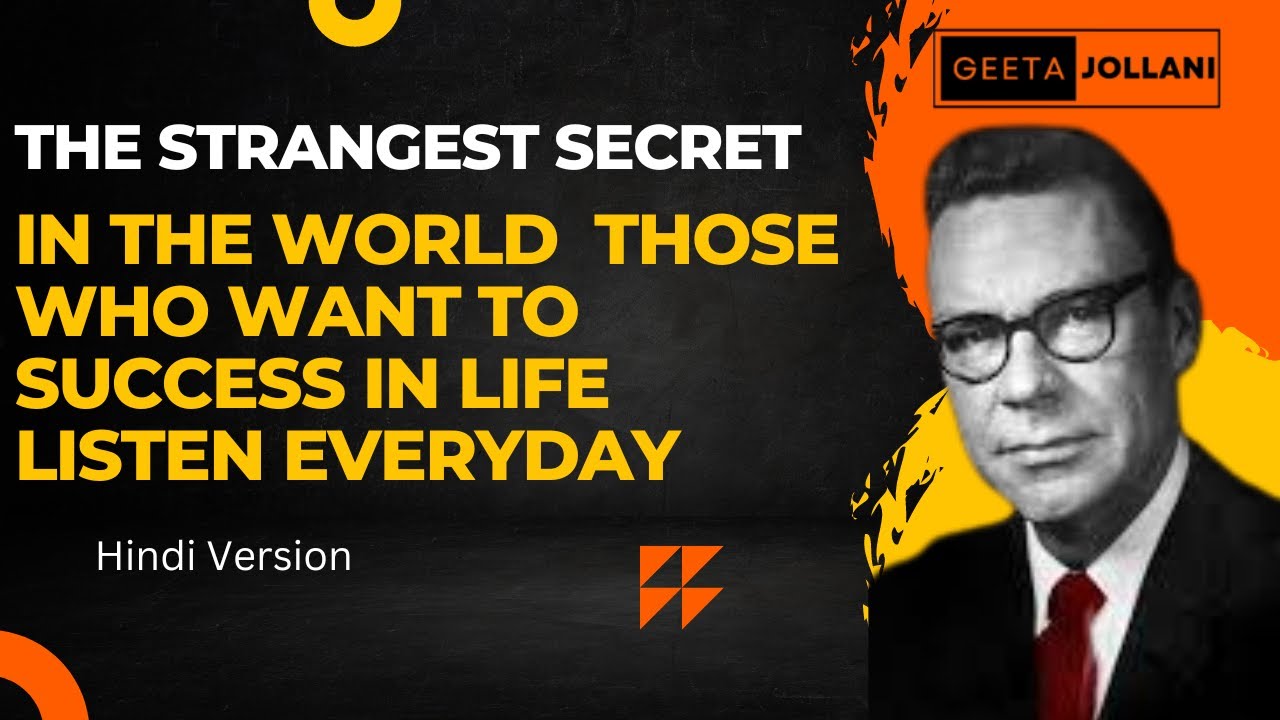 The Strangest Secret By Earl Nightingale in Hindi