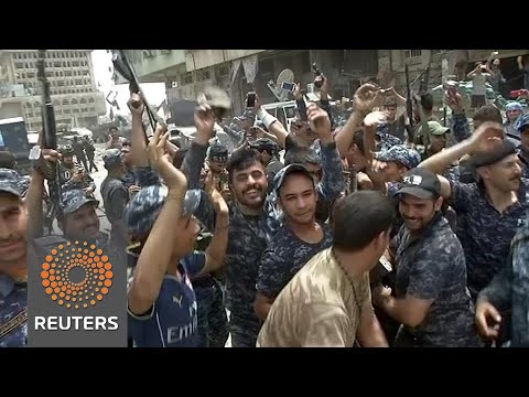 Iraqi forces celebrate in Mosul as military says “victory” is imminent - Iraqi forces celebrate in Mosul as military says “victory” is imminent