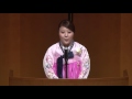 【第6回 全日本留学生 日本語スピーチコンテスト】オーディエンス賞：朴　慇実さん