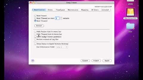Deep Freeze Mac Tutorial