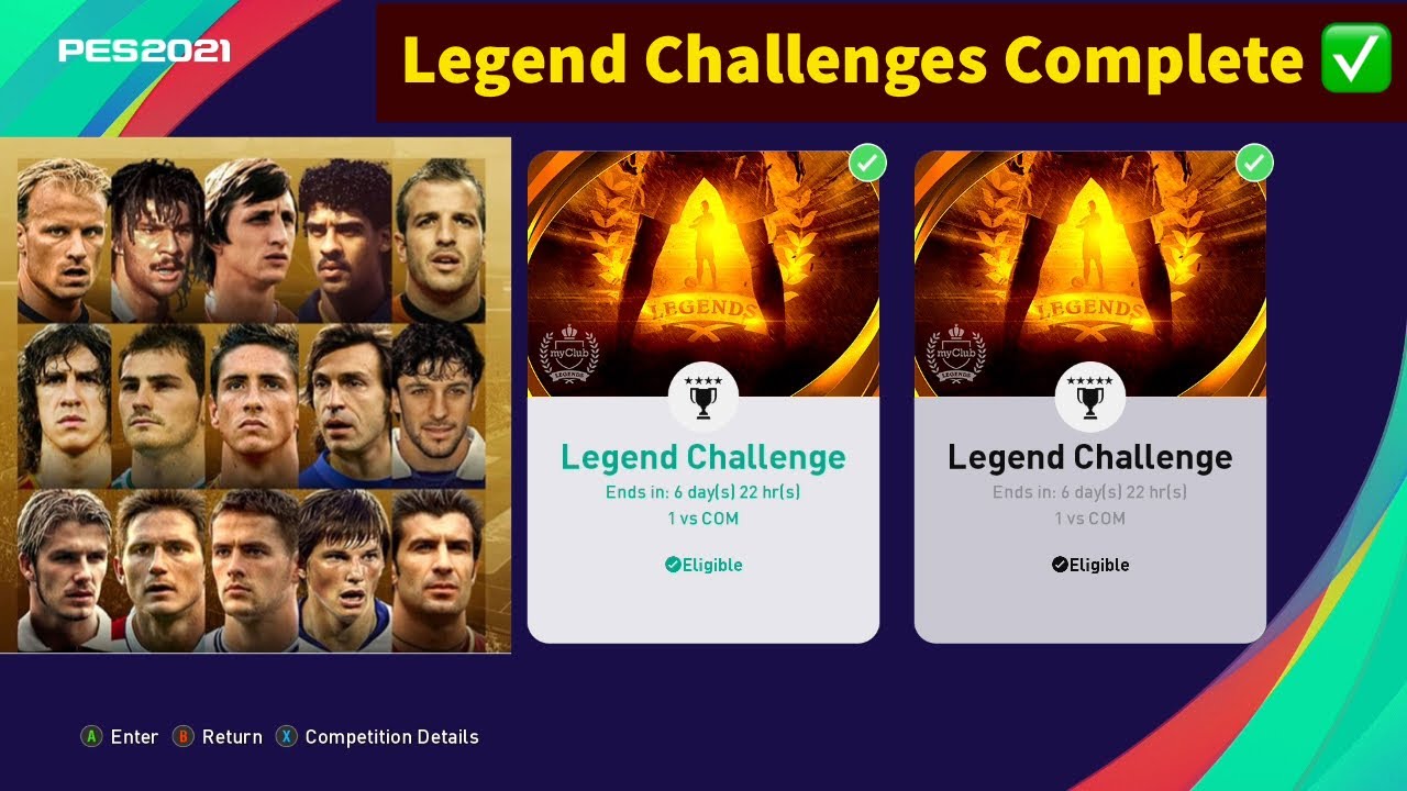 PES 2021 - Winning Legend Challenge and unpacking very good Legends 💥