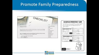 Reunification After a Community-Wide Disaster: Planning Tools for Schools Webinar