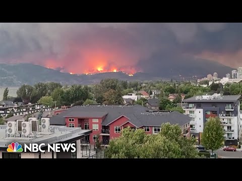 Thousands order to leave as canadian firefighters battle wildfires