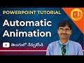 PowerPoint Class in Telugu - 10th February 2024 | Automatic Animation Learn PowerPoint in Telugu