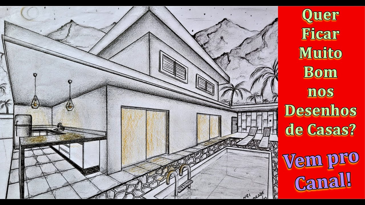 Como Desenhar Mansão - Aprenda a Desenhar Casas do Zero. - YouTube