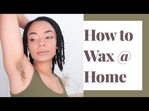Como encerar seu Axilas At Home | DIY Vídeo