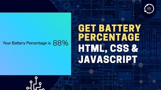 How to get Real Time Battery Percentage using Javascript | Current Battery Percentage| TheEasyCoding