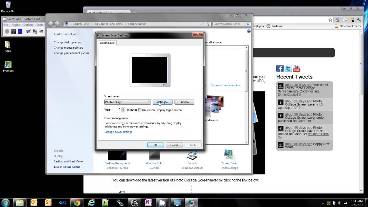 Photo Collage Screensaver Setup YouTube