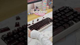LeleLab Gems PC Keycaps Set Caramel Crystal 🤎💎