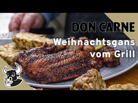 Weihnachtsgans vom Grill