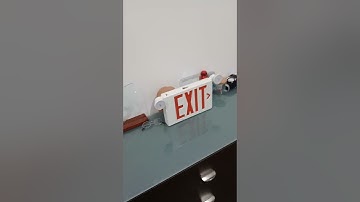 Exit sign combo Testing and skip