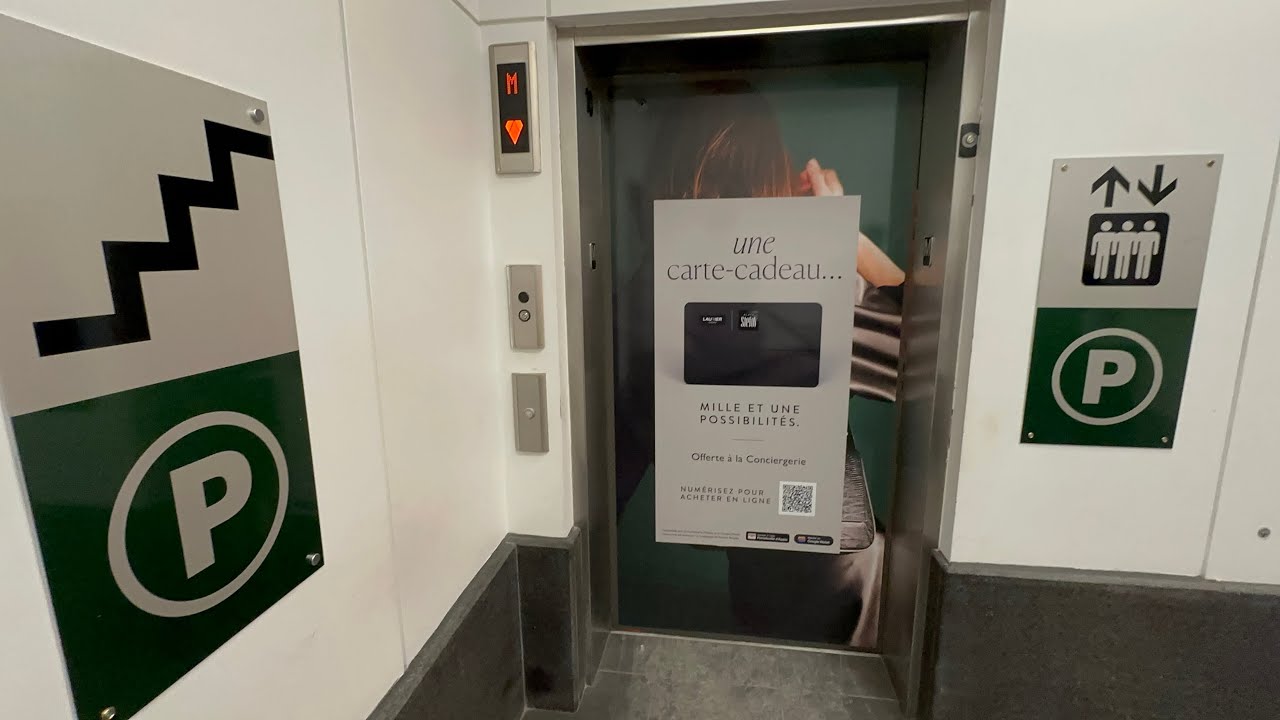 Nice Kone Monospace MRL Elevator @ Place Ste-Foy, Quebec City, QC, Canada