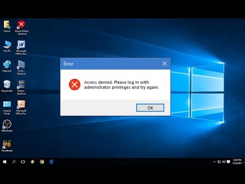 How to Fix Access Denied  Please log in with Administrator in Windows PC