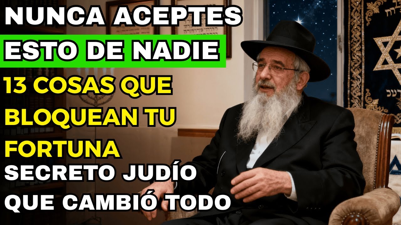 13 Cosas Que Nunca Debes Aceptar De Nadie — Están Bloqueando Tu Fortuna | Sabiduría Judía