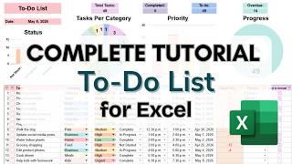 Complete Tutorial for the To-Do List Spreadsheet 3.0 for Excel