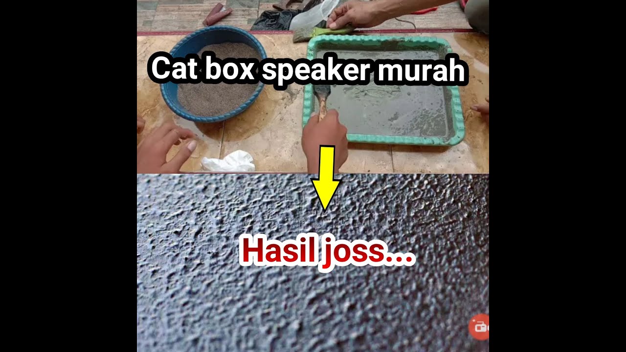 Cara Mengecat Box Speaker Mengunakan Semen Youtube