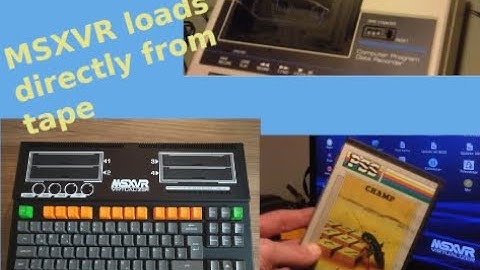 (english) MSXVR loads from physical tape into memory and stores directly back to a .dsk-file.
