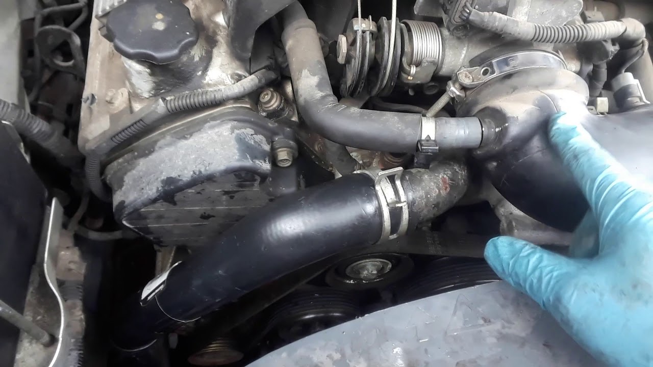 Isuzu Rodeo lower radiator hose (part 6) YouTube