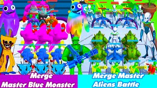 Merge Master Blue Monster Vs Merge Master Aliens Battle Android Gameplay screenshot 4