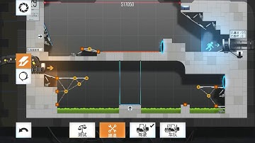 A budget saving idea of Bridge Constructor Portal Level 29