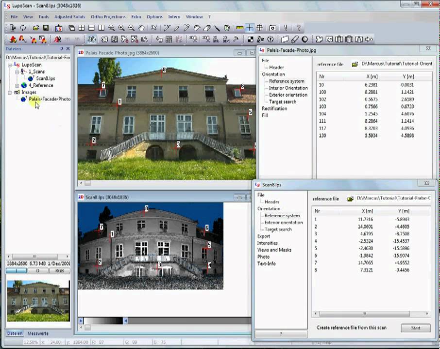 3ds LupoScan - Mappatura fotografie esterne sulle nuvole