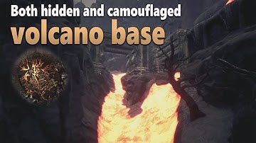 Both hidden and camouflaged volcano base | Conan Exiles