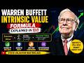 Warren Buffett Intrinsic Value Formula Explained in Hindi | Stock Valuation Masterclass