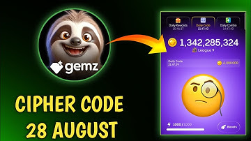 Gemz Daily Code Today 28 & 29 August | Gemz Daily Cipher Code Today  | Today Gemz Cipher Code #gemz