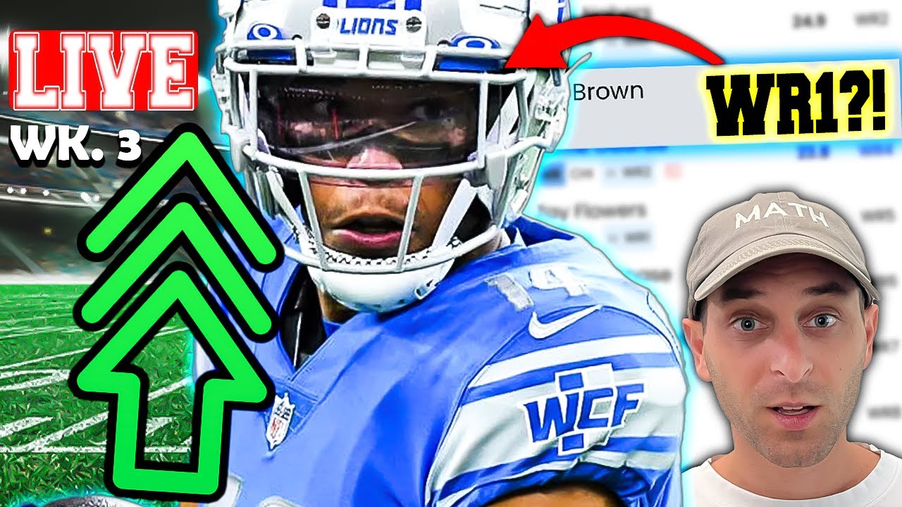 🔴LIVE Week 3 NFL Fantasy Football & Betting Preview