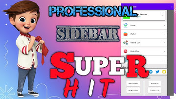 Professional Sidebar  2023  | Niotron + Kodular  |