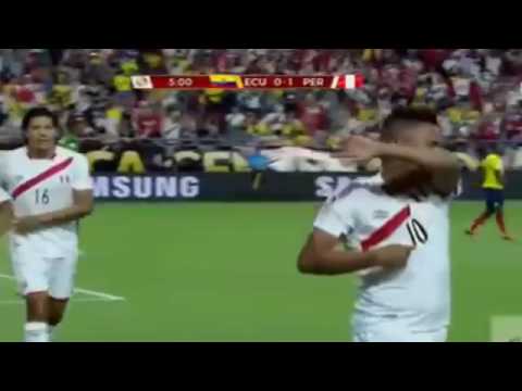 Perú vs Ecuador 1 0  GOLAZO DE CHRISTIAN CUEVA   Copa América 2016