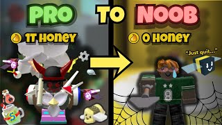 I Went From Pro To Noob In Bee Swarm Simulator
