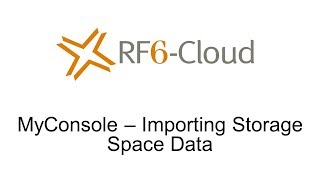 MyConsole - Importing Storage Space Data