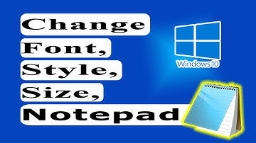 How to Change Font, Style and Size in Notepad #notepadtricks #windows10tips  #windows10tutorials