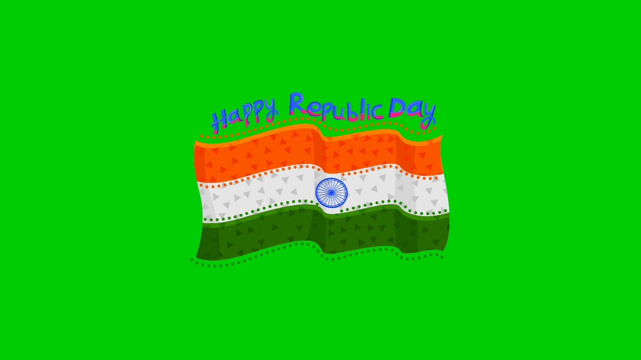 Indian Flag Green Screen Video |!  