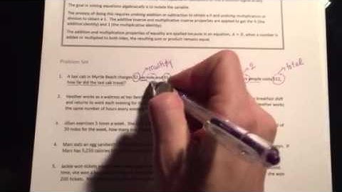 Solving Equations with Tape Diagrams part 1