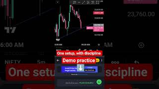 daily one setup with discipline, demo trading