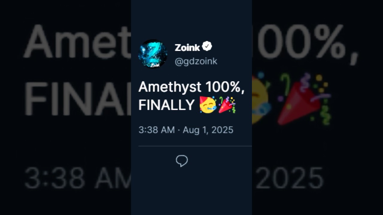 ПЕРВЫЙ АМЕТИСТОВЫЙ ПОБЕДИТЕЛЬ! (Geometry Dash)