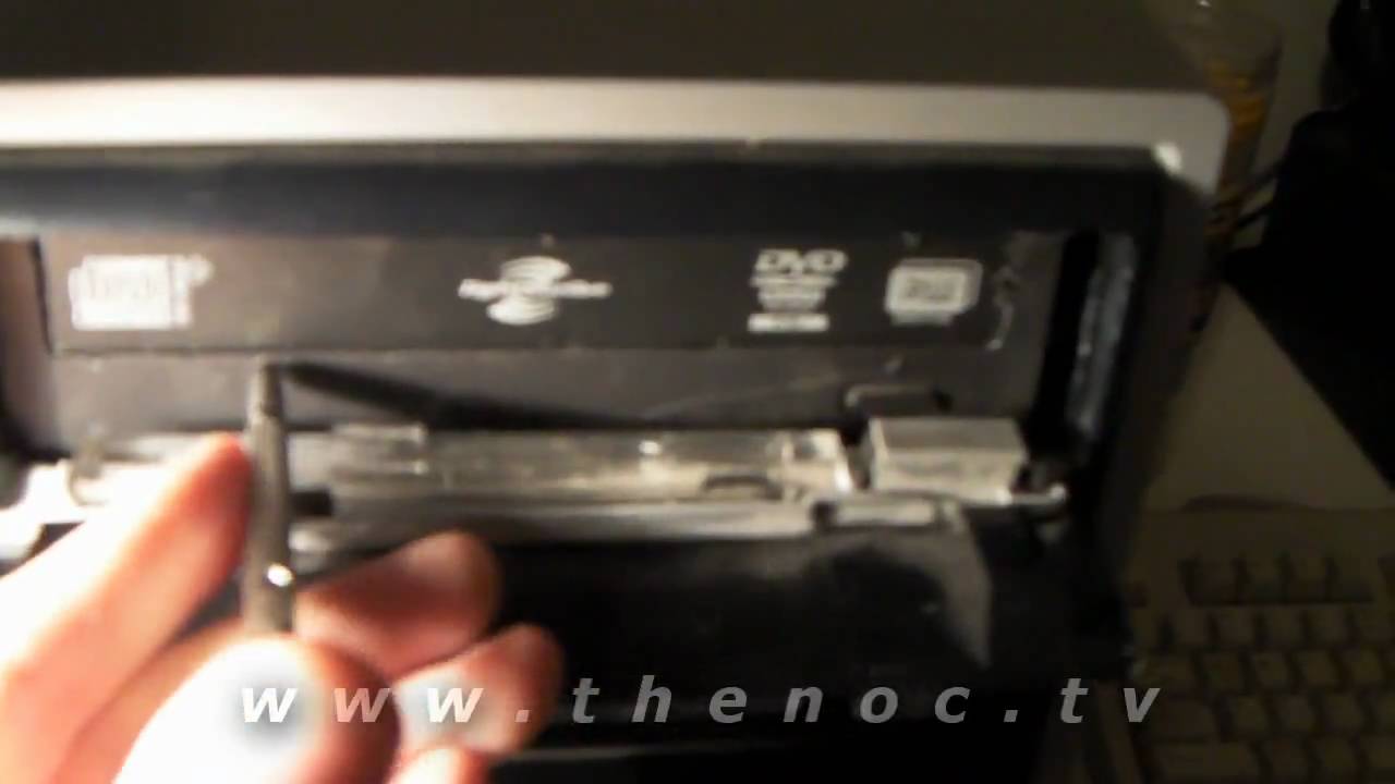 How to manually open a CD or DVD drive. - YouTube