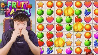 I tried 1,000 SPINS on FRUIT PARTY! *BONUS HIT*(STAKE)