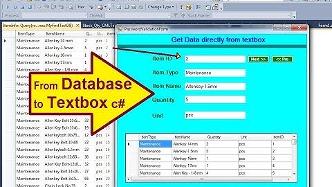 Display Data in Textbox from Database dynamically in c#. Get Text Directly from databse linq .dbml