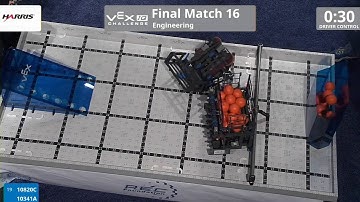 VEX Worlds 2016 - VEXIQ Elementary School - Finals 16 (10820C 10341A) 170