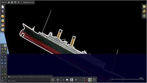 Titanic sinking Algodoo