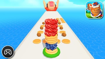 Pancake Run - Gameplay Walkthrough Part 15 - Basic Solution Levels 185-188 (iOS, Android)